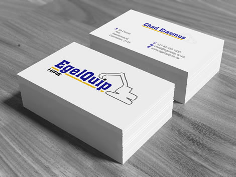 Business Card design for EgelQuip Hire