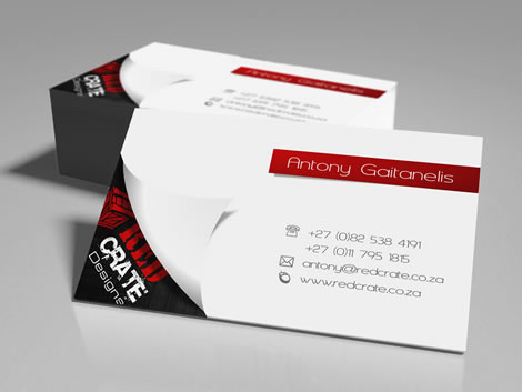 Business Card design for Red Crate Designs